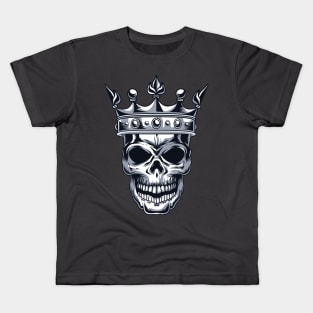 Skull with a crown Kids T-Shirt